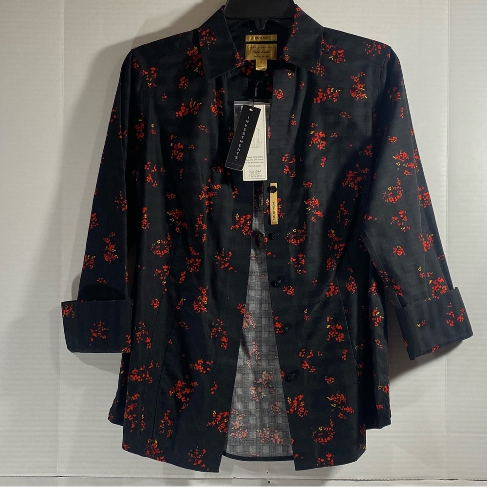 Investments Gold Label Taylor black and red shirts size Large